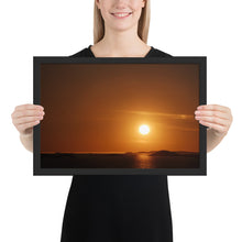 Load image into Gallery viewer, Midnight sunset - framed poster

